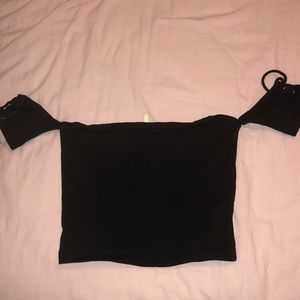 LF tube top with ties on shoulder